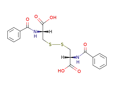 Molecular Structure of 25129-20-8 (N,N'-DIBENZOYL-L-CYSTINE)