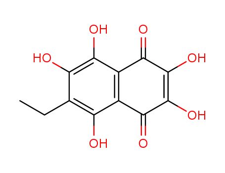 1,4-Naphthalenedione,6-ethyl-2,3,5,7,8-pentahydroxy- cas  1471-96-1