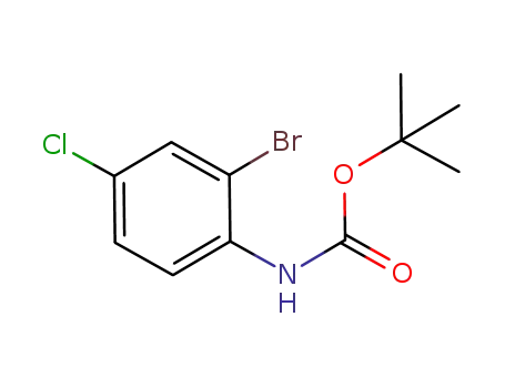 Molecular Structure of 384793-16-2 ((2-bromo-4-chloro-phenyl)-carbamic acid tert-butyl ester)