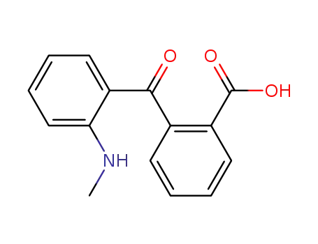 Molecular Structure of 36259-22-0 (2-[2-(Methylamino)benzoyl]benzoic acid)