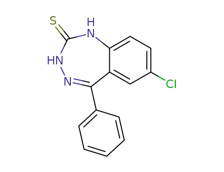 Molecular Structure of 73549-45-8 (2H-1,3,4-Benzotriazepine-2-thione, 7-chloro-1,3-dihydro-5-phenyl-)