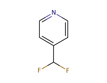 Molecular Structure of 82878-62-4 (Pyridine, 4-(difluoromethyl)- (9CI))