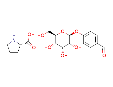 C<sub>13</sub>H<sub>16</sub>O<sub>7</sub>*C<sub>5</sub>H<sub>9</sub>NO<sub>2</sub>