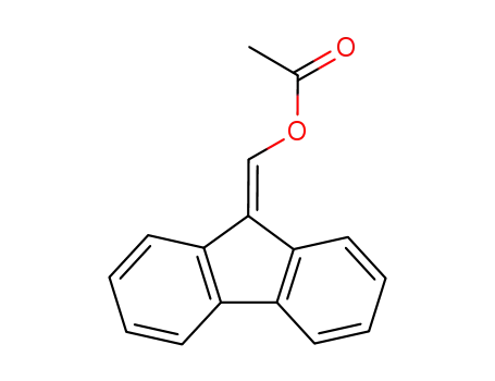 Molecular Structure of 10423-08-2 (acetic acid fluoren-9-ylidenemethyl ester)