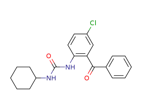 Molecular Structure of 25514-22-1 (1-(2-benzoyl-4-chlorophenyl)-3-cyclohexylurea)