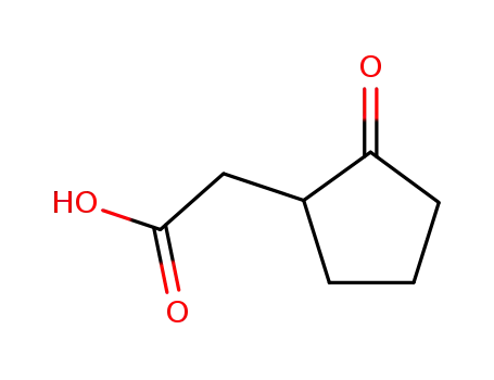 Molecular Structure of 1460-38-4 (2-OXO-CYCLOPENTANEACETIC ACID)
