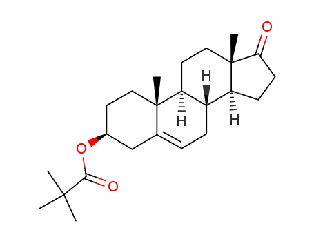 Molecular Structure of 158300-47-1 ((3S,8R,9S,10R,13S,14S)-10,13-dimethyl-17-oxo-2,3,4,7,8,9,10,11,12,13,14,15,16,17-tetradecahydro-1H-cyclopenta[a]phenanthren-3-ylpivalate)