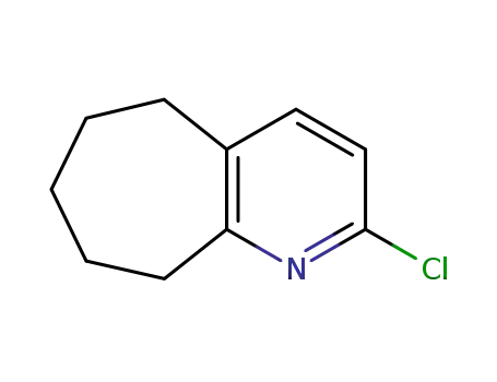 Molecular Structure of 115122-66-2 (2-chloro-6,7,8,9-tetrahydro-5H-cyclohepta[b]pyridine)