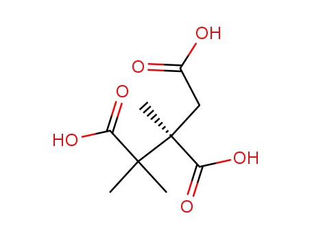 Molecular Structure of 2385-74-2 ((-)-2,3-dimethylbutane-1,2,3-tricarboxylic acid)