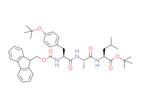 Molecular Structure of 1019691-23-6 (Fmoc-Tyr(tBu)-Ala-Leu-OtBu)