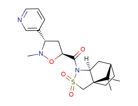(2S)-N-[[(3S,5S)-2-methyl-3-(3-pyridyl)isoxazolidin-5-yl]carbonyl]bornane-10,2-sultam