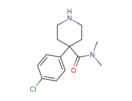 Molecular Structure of 80139-82-8 (4-(4-chlorophenyl)-N,N-dimethylpiperidine-4-carboxamide)