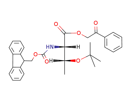 Molecular Structure of 146346-73-8 (Fmoc-Thr(bu<sup>t</sup>)-O-Pha)