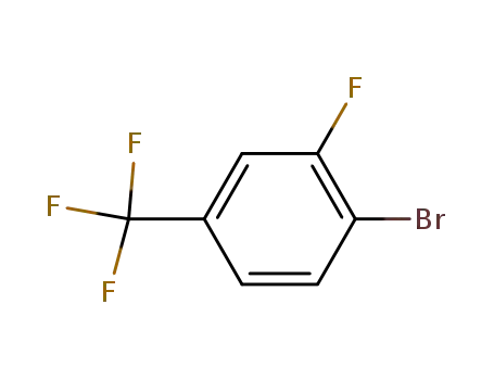 Molecular Structure of 40161-54-4 (4-Bromo-3-fluorobenzotrifluoride)