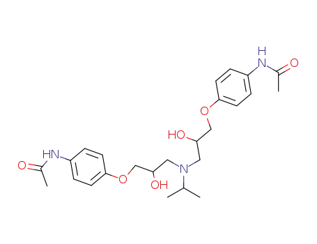 Molecular Structure of 68959-60-4 (N,N'-[[(1-methylethyl)imino]bis[(2-hydroxy-3,1-propanediyl)oxy-4,1-phenylene]]bisacetamide)