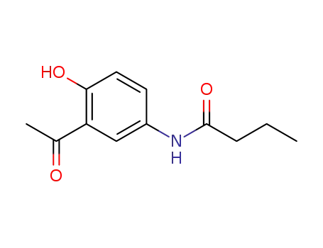 Molecular Structure of 40188-45-2 (2-Acetyl-4-butyramidophenol)