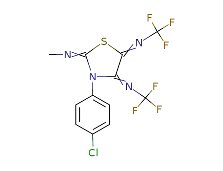 N,N'-[3-(4-클로로페닐)-2-(메틸이미노)-4,5-티아졸리딘디일리덴]비스[트리플루오로메틸아민]