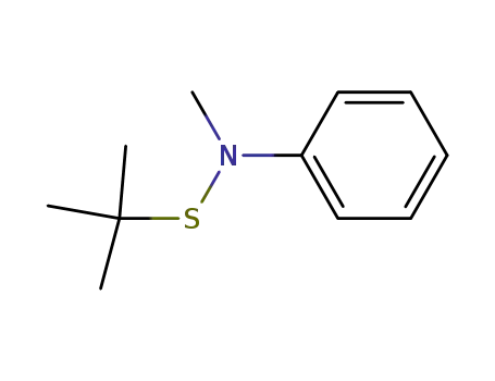 Molecular Structure of 65605-23-4 (S-(tert-butyl)-N-methyl-N-phenylthiohydroxylamine)