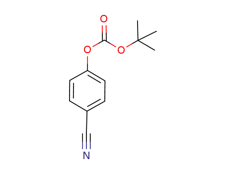 Molecular Structure of 1040380-15-1 (4-(tert-butoxycarbonyloxy)benzonitrile)