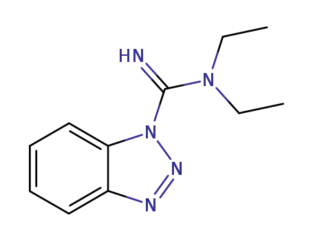 Molecular Structure of 351425-47-3 (N,N-Diethyl-1H-benzotriazole-1-carboximidamide)