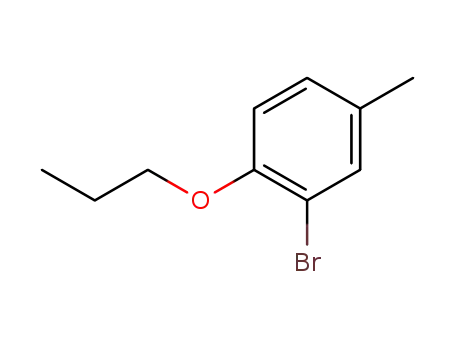 Molecular Structure of 99187-38-9 (2-bromo-4-methyl-1-propoxybenzene)
