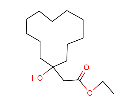 Molecular Structure of 72013-81-1 (ethyl 1-hydroxycyclododecaneacetate)