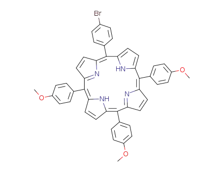 Molecular Structure of 93487-61-7 (5-(4-bromophenyl)-10,15,20-tri(4-methoxyphenyl)porphyrin)