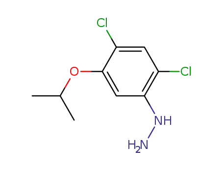 Molecular Structure of 40178-22-1 ((2,4-dichloro-5-isopropoxyphenyl)hydrazine)