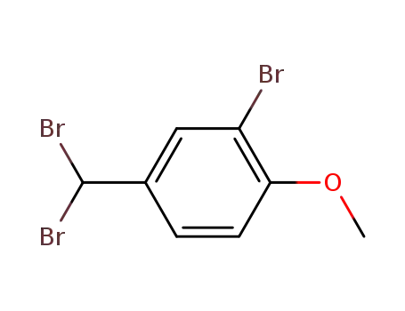 Benzene, 2-bromo-4-(dibromomethyl)-1-methoxy-