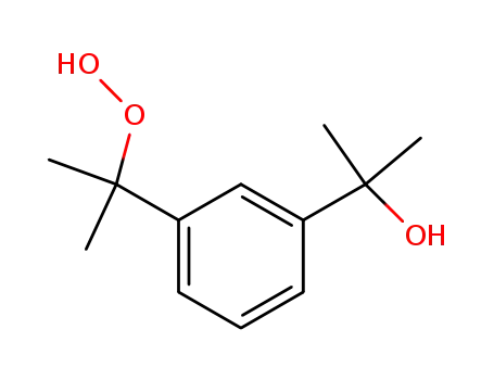 Molecular Structure of 13387-60-5 (3-(2-hydroxy-2-propyl)-1-(2-hydroperoxy-2-propyl)benzene)