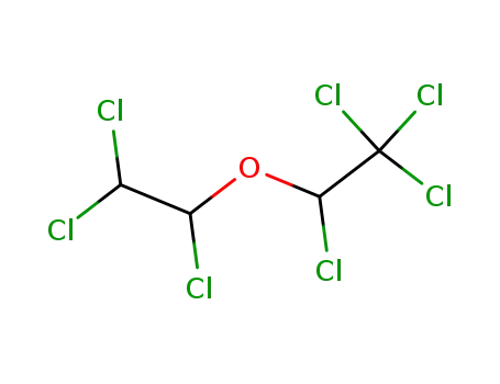 Molecular Structure of 117702-56-4 (1,2,2,2-tetrachloroethyl 1,2,2-trichloroethyl ether)