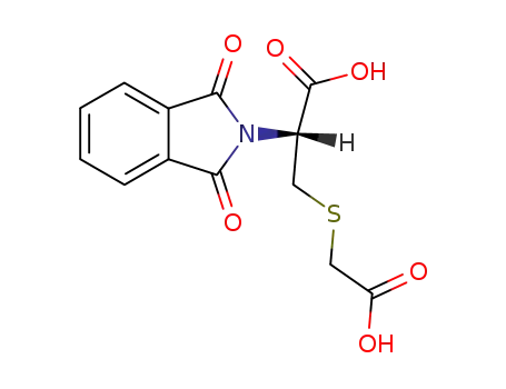 Molecular Structure of 185342-50-1 (N-phthaloyl-S-carboxymethyl-cysteine)
