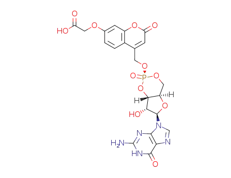 [7-(carboxymethoxy)coumarin-4-yl]methyl ester of cGMP