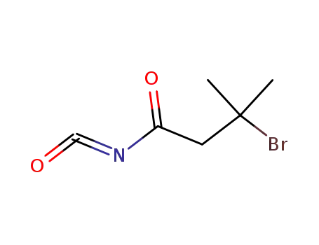 Molecular Structure of 82621-87-2 (3-bromo-3-methylbutanoyl isocyanate)