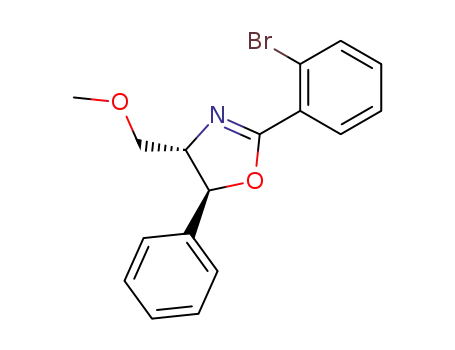 Molecular Structure of 77250-60-3 ((4S,5S)-2-(2-bromophenyl)-4-methoxymethyl-5-phenyl-2-oxazine)