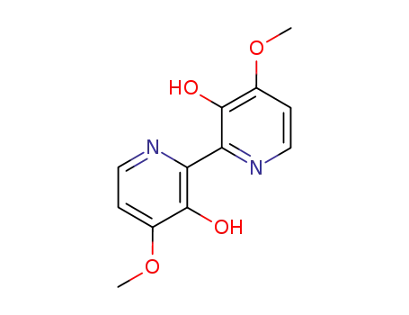 Molecular Structure of 104819-53-6 (3,3'-dihyroxy-4,4'-dimethoxy-2,2'-bipyridyl)