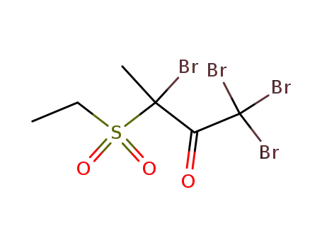 Molecular Structure of 855235-60-8 (3-ethanesulfonyl-1,1,1,3-tetrabromo-butan-2-one)