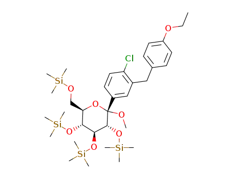 Molecular Structure of 1528636-28-3 (C<sub>34</sub>H<sub>59</sub>ClO<sub>7</sub>Si<sub>4</sub>)