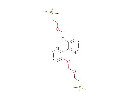 Molecular Structure of 119767-27-0 (3,3'-Bis<<2-(trimethylsilyl)ethoxy>methoxy>-2,2'-bipyridin)