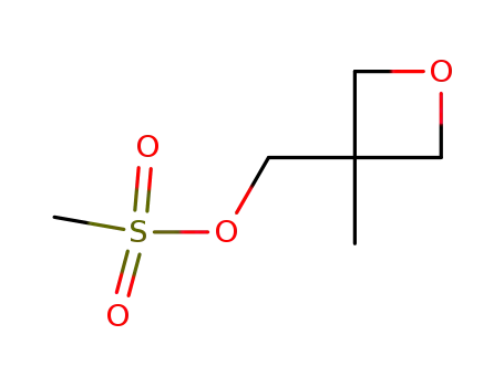 Molecular Structure of 3864-43-5 (3-Oxetanemethanol, 3-methyl-, methanesulfonate)