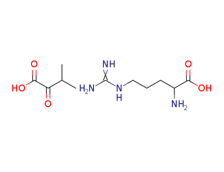 2-amino-5-(diaminomethylideneamino)pentanoic acid; 3-methyl-2-oxo-butanoic acid cas  72087-41-3