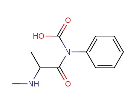 Molecular Structure of 13359-68-7 (N-Phenyl-N-(2-methylaminopropionyl)carbamic acid)