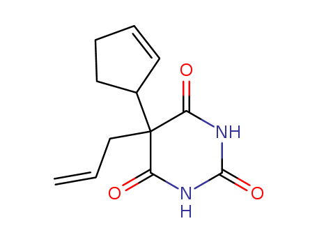 2,4,6(1H,3H,5H)-Pyrimidinetrione,5-(2-cyclopenten-1-yl)-5-(2-propen-1-yl)-