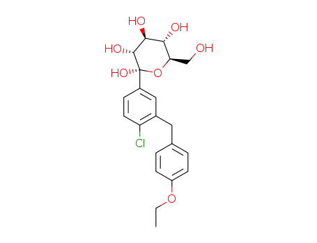 Molecular Structure of 960404-86-8 (Dapagliflozin Impurity 10)