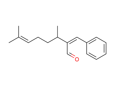 Molecular Structure of 84041-79-2 (3,7-dimethyl-2-(phenylmethylene)oct-6-enal)