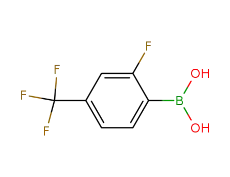 Molecular Structure of 503309-11-3 (2-FLUORO-4-(TRIFLUOROMETHYL)PHENYLBORONIC ACID)