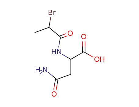 Molecular Structure of 6630-35-9 (N2-(2-bromopropionyl)-DL-asparagine)