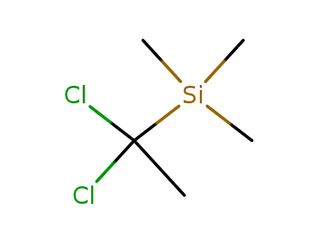 Molecular Structure of 15990-16-6 ((1,1-dichloroethyl)trimethylsilane)