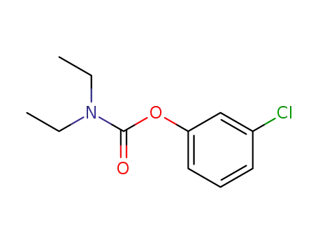 Molecular Structure of 159390-33-7 (3-chlorophenyl N,N-diethylcarbamate)