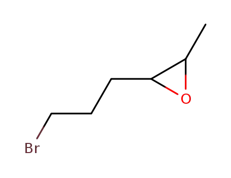 Molecular Structure of 121416-57-7 (2-(3-Bromo-propyl)-3-methyl-oxirane)